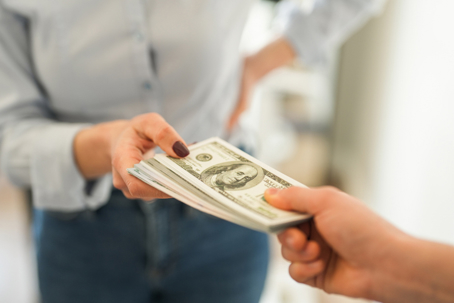 Woman receiving money after alimony modification