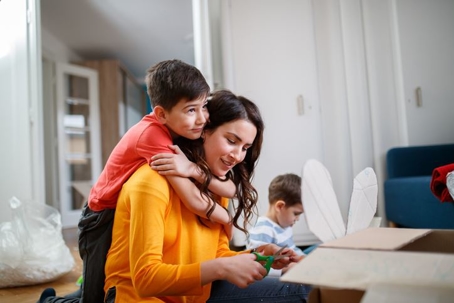 Children with mother